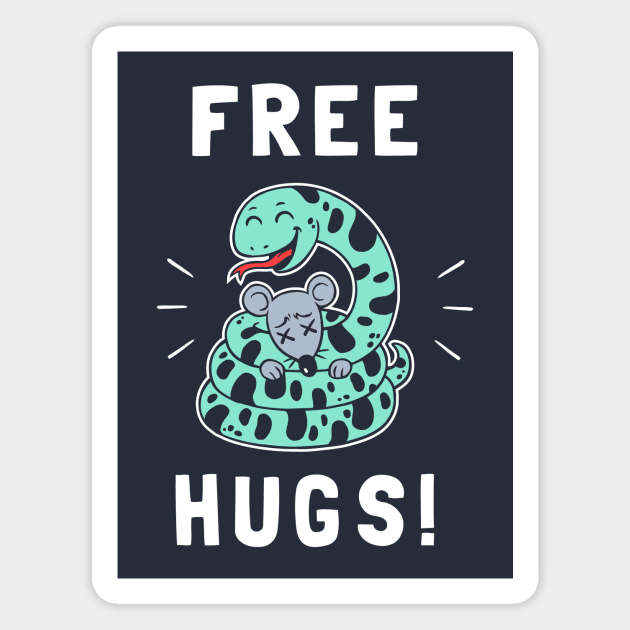 Free Hugs Magnet by dumbshirts